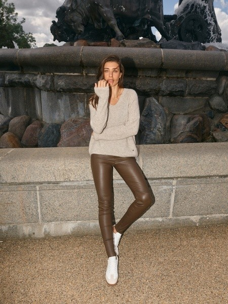 MMThora v-neck knit-Genser-Mos Mosh-Aandahls