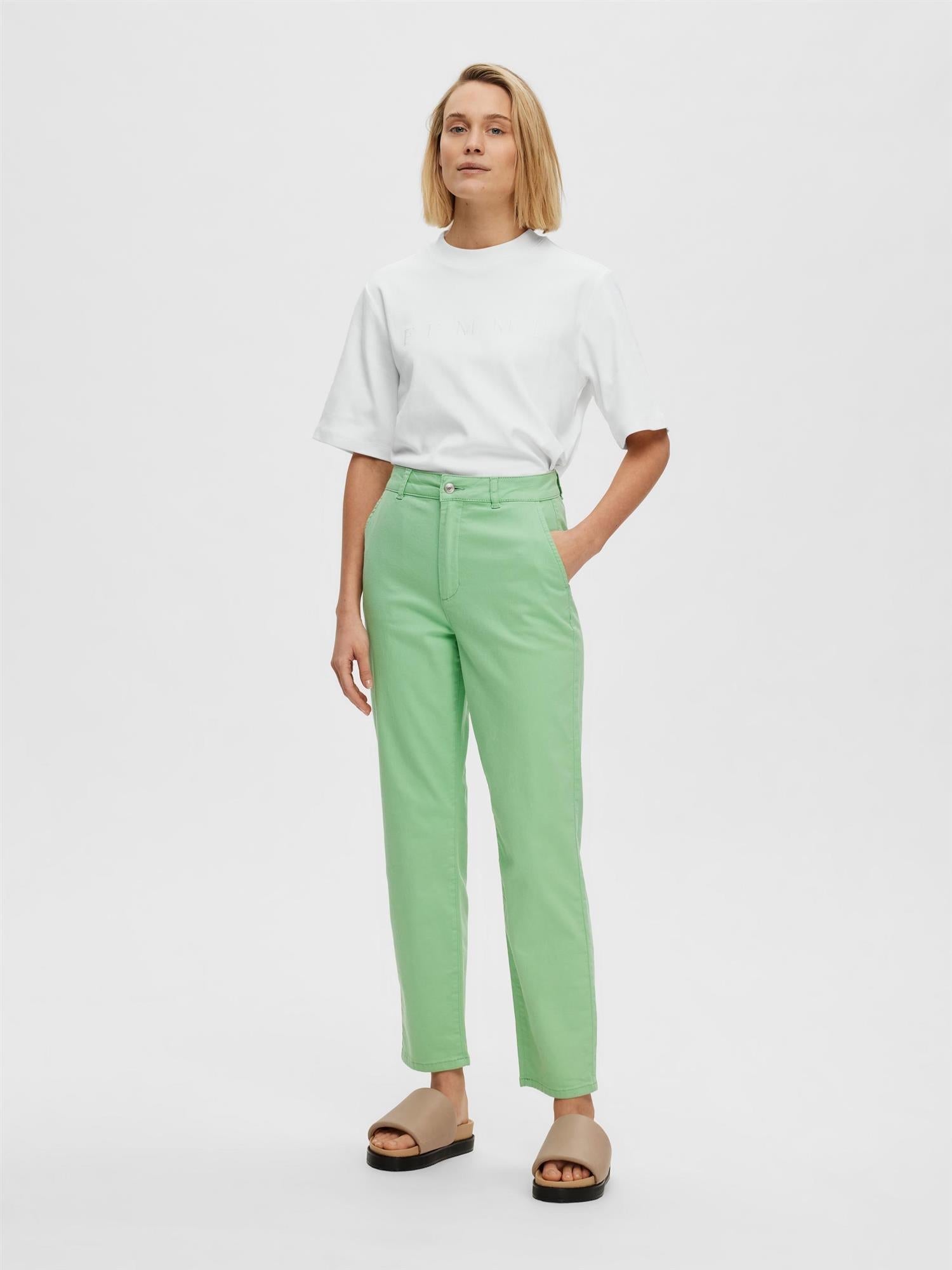 Marina Chino Pants NOOS-Chinos-Selected Femme-Aandahls