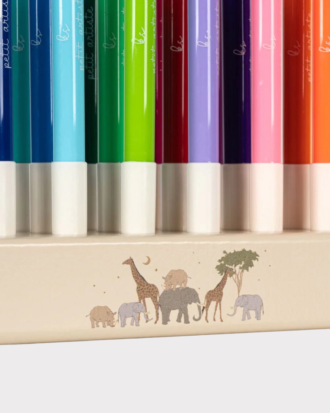 Markers in wooden block 24 pcs-Accessories-Konges Sløjd-Aandahls