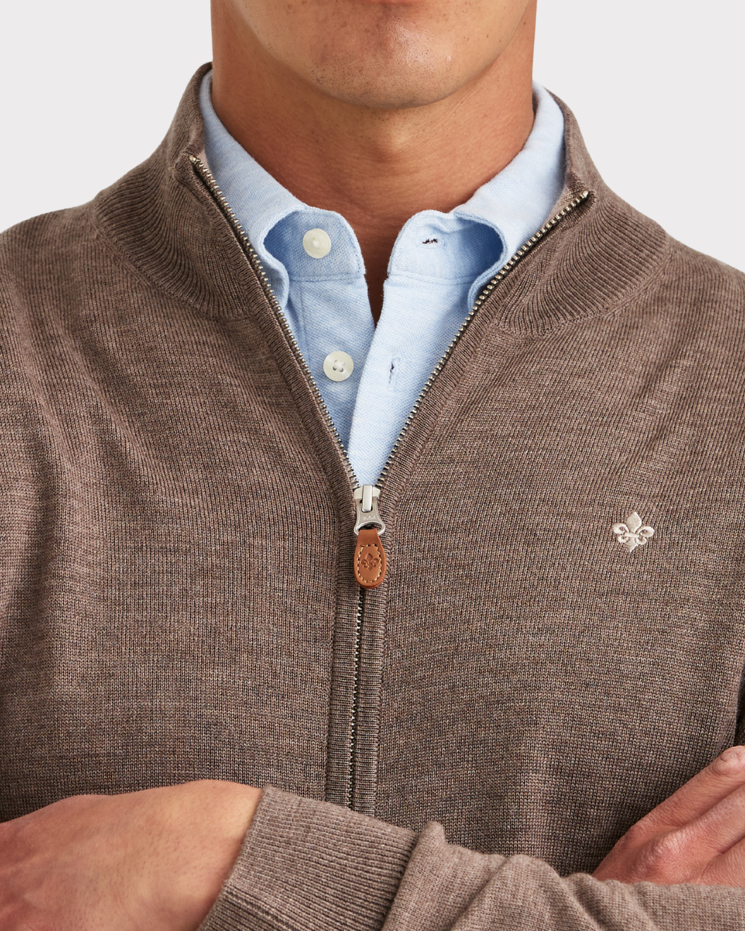 Merino zip cardigan-CARDIGAN-Morris-Aandahls