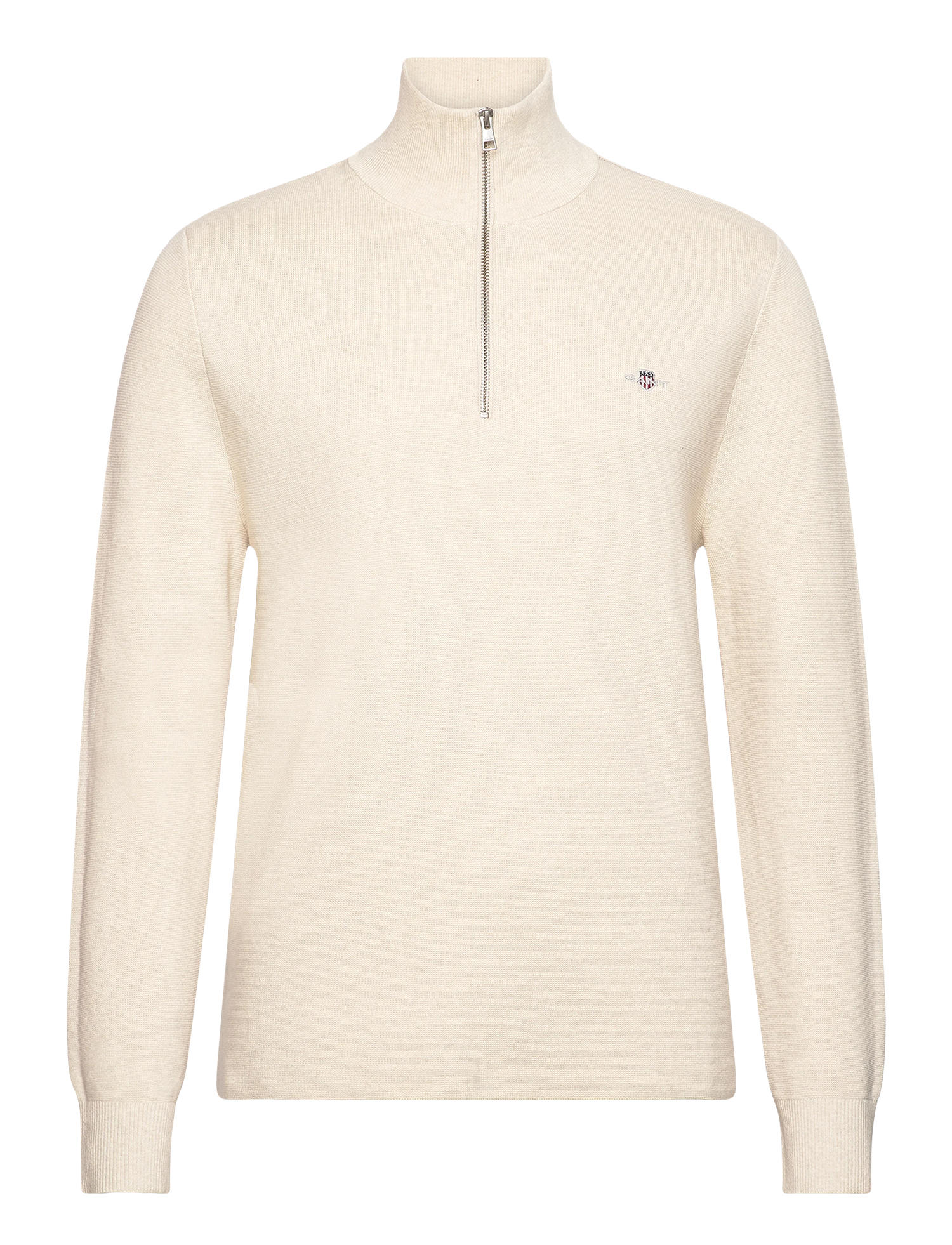Milano Knit Cotton Half Zip-Genser-Gant-Aandahls