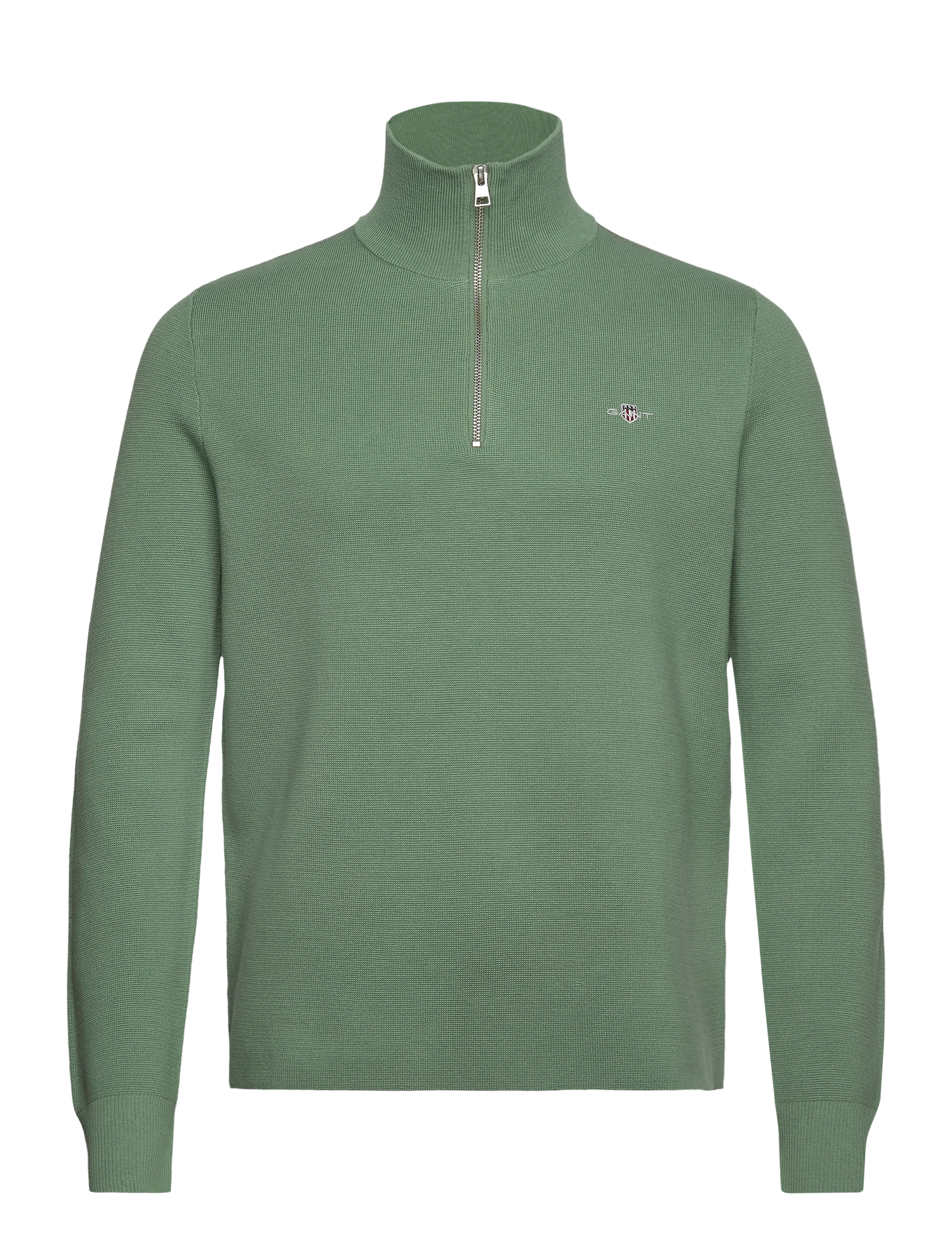 Milano Knit Cotton Half Zip-Genser-Gant-Aandahls