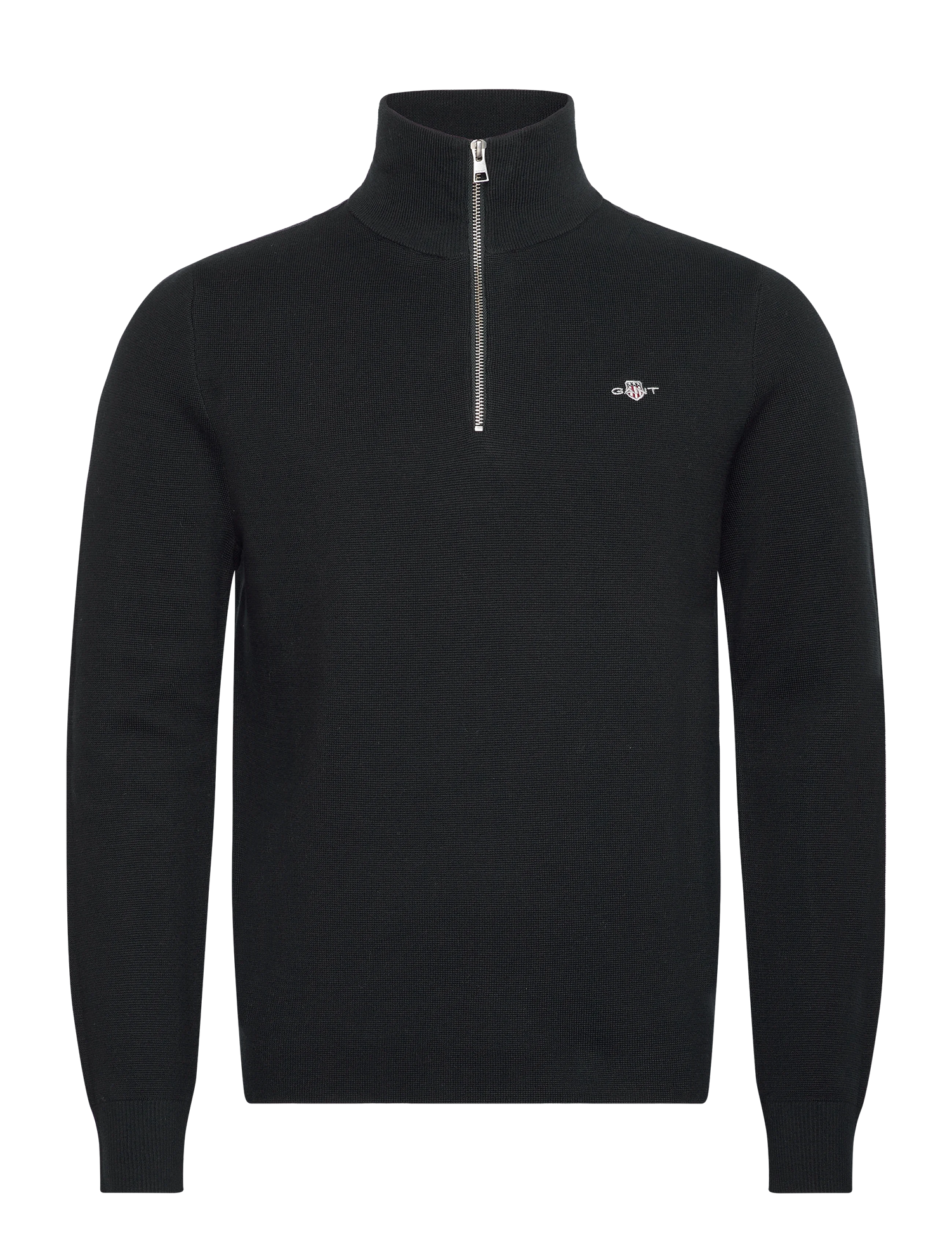 Milano Knit Cotton Half Zip-Genser-Gant-Aandahls