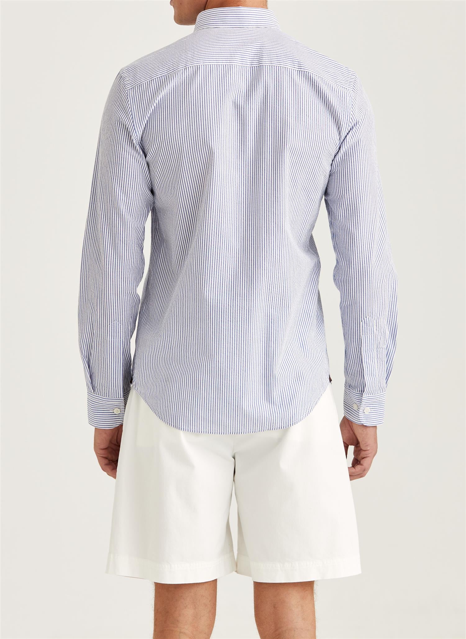 Morris Seersucker Shirt-Slim Fit-Skjorte-Morris-Aandahls