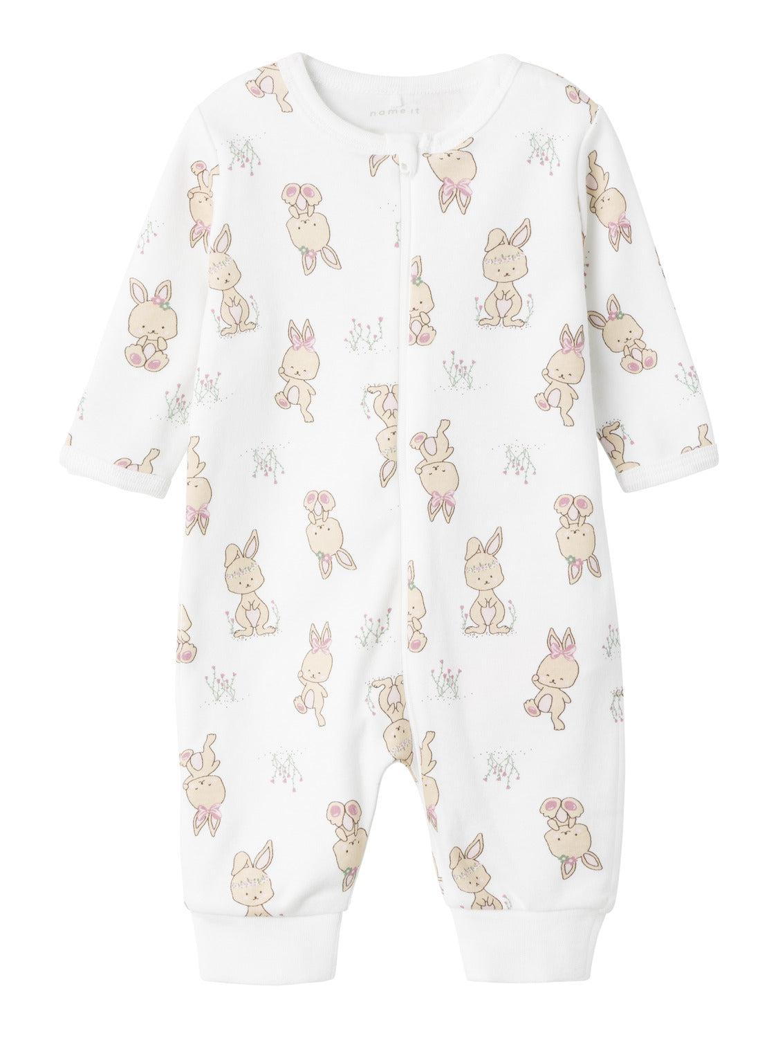 NBFNIGHTSUIT ZIP RABBIT-Undertøy-Name it-Aandahls