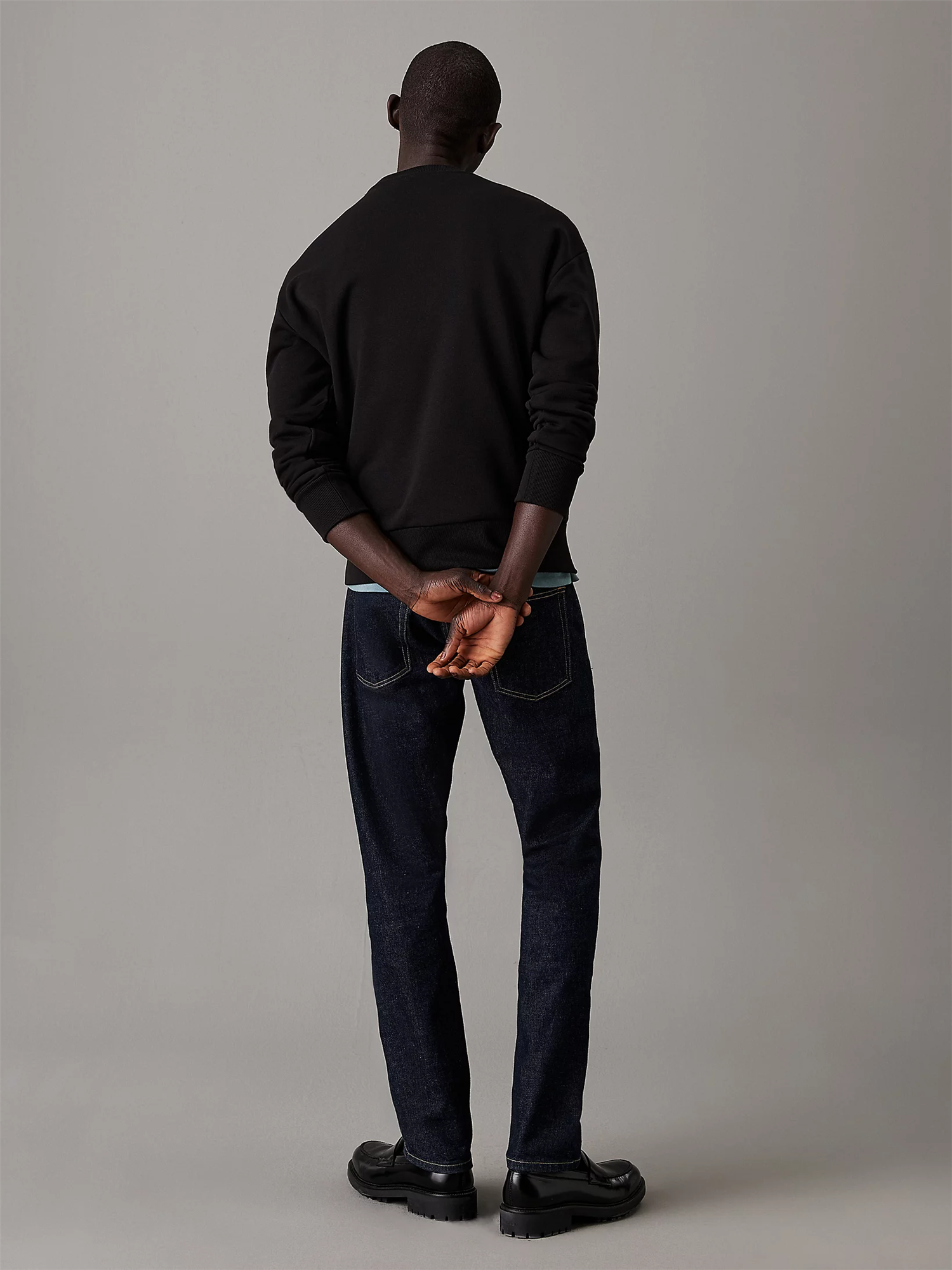 Nano Logo Cotton Modal Crew-Genser-Calvin Klein-Aandahls