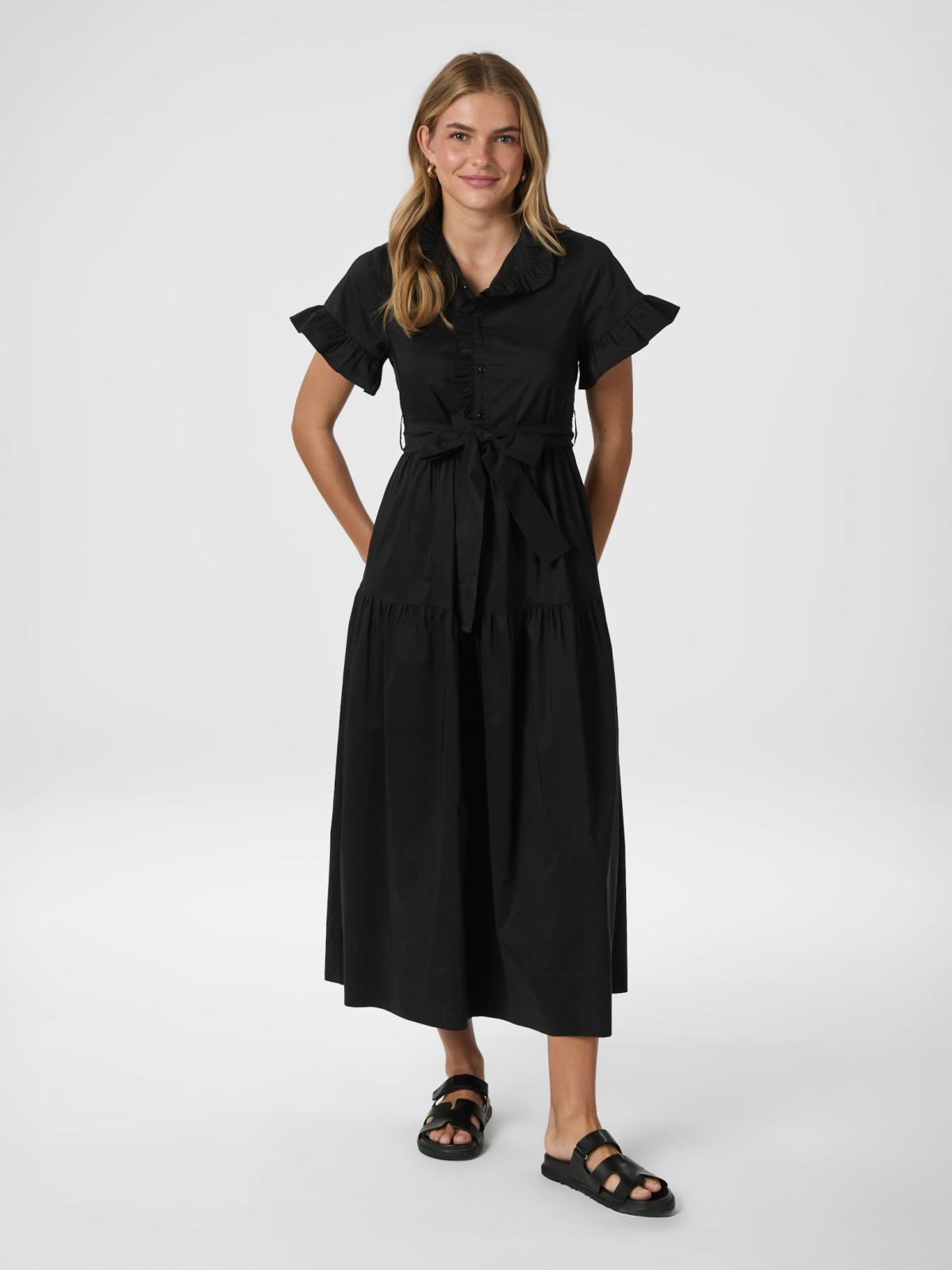 Nellie poplin dress-Kjole-Neo Noir-Aandahls