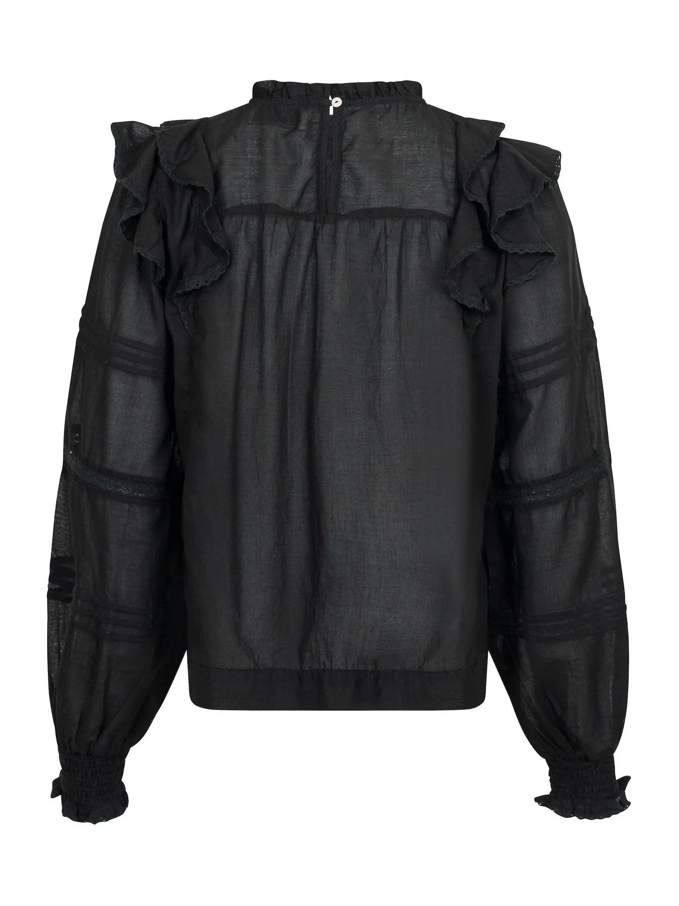 Neo Noir Simkie Voile Blouse-Bluser-Neo Noir-Aandahls
