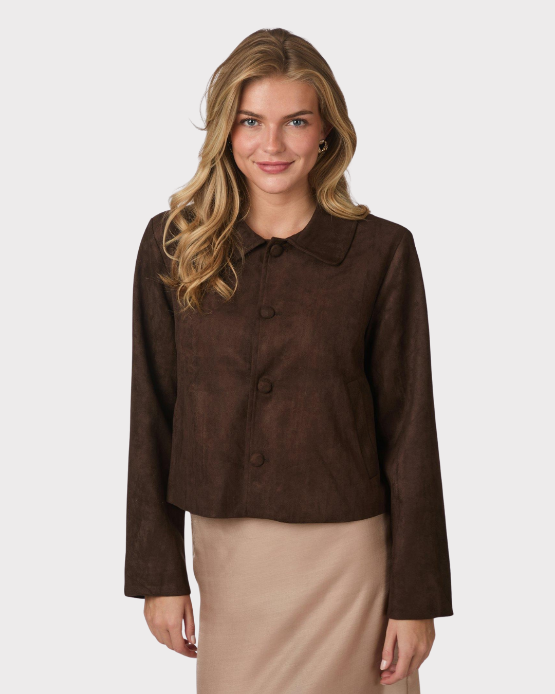 Nilo Faux Suede Jacket-Ytterjakker-Neo Noir-Aandahls
