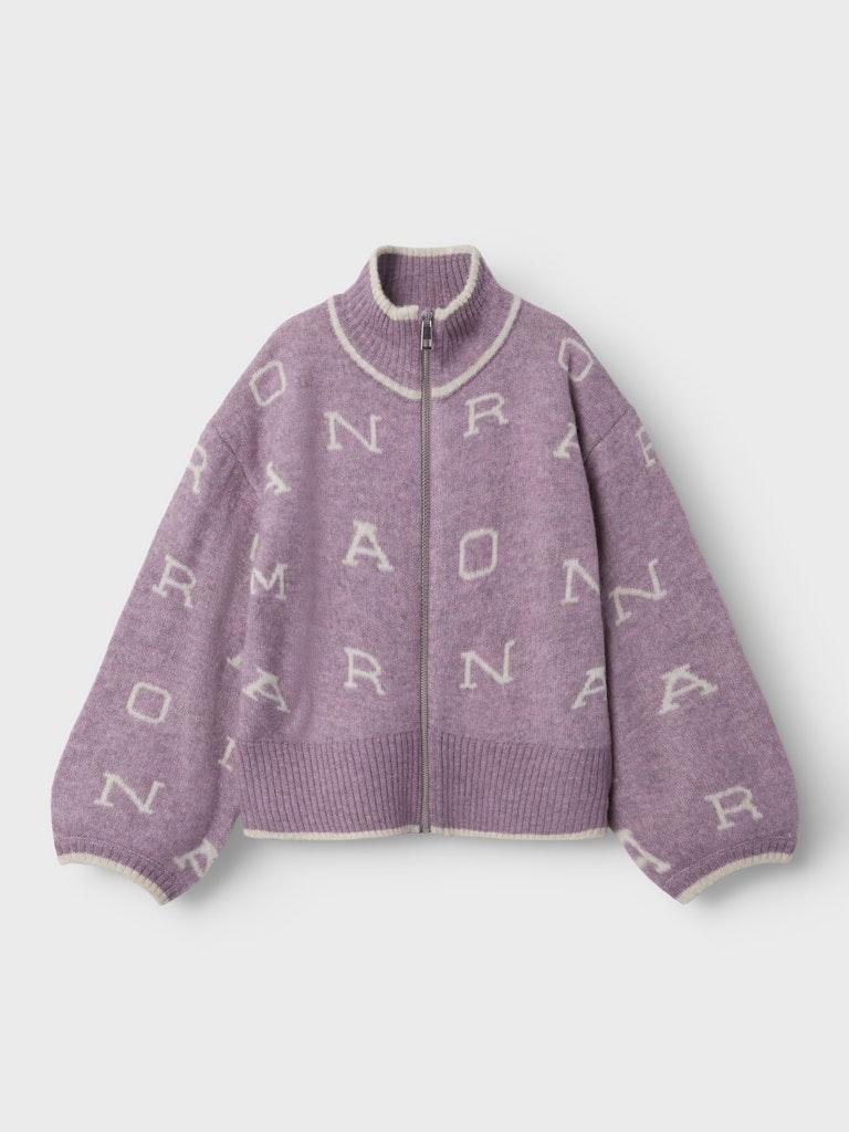 Nkfneify LS oversize knit card w zip-Strikk-Name it-Aandahls