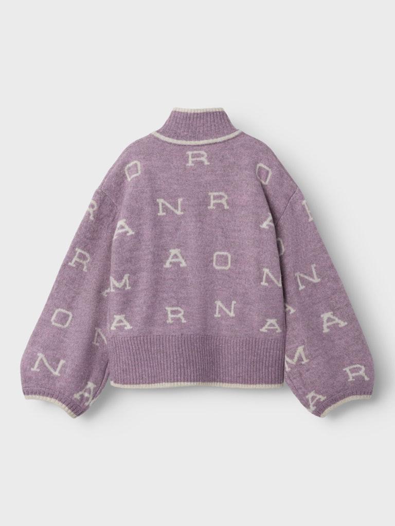Nkfneify LS oversize knit card w zip-Strikk-Name it-Aandahls