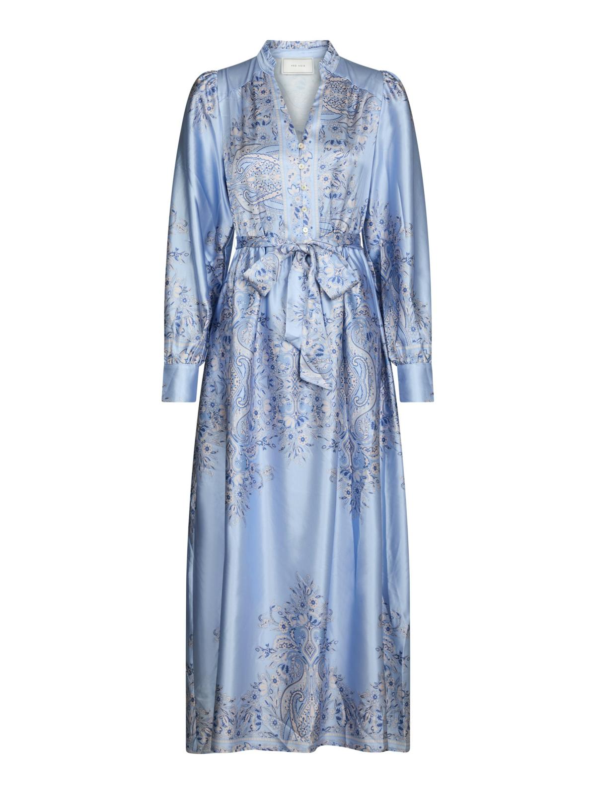Nova Paisley Border Dress-Kjole-Neo Noir-Aandahls