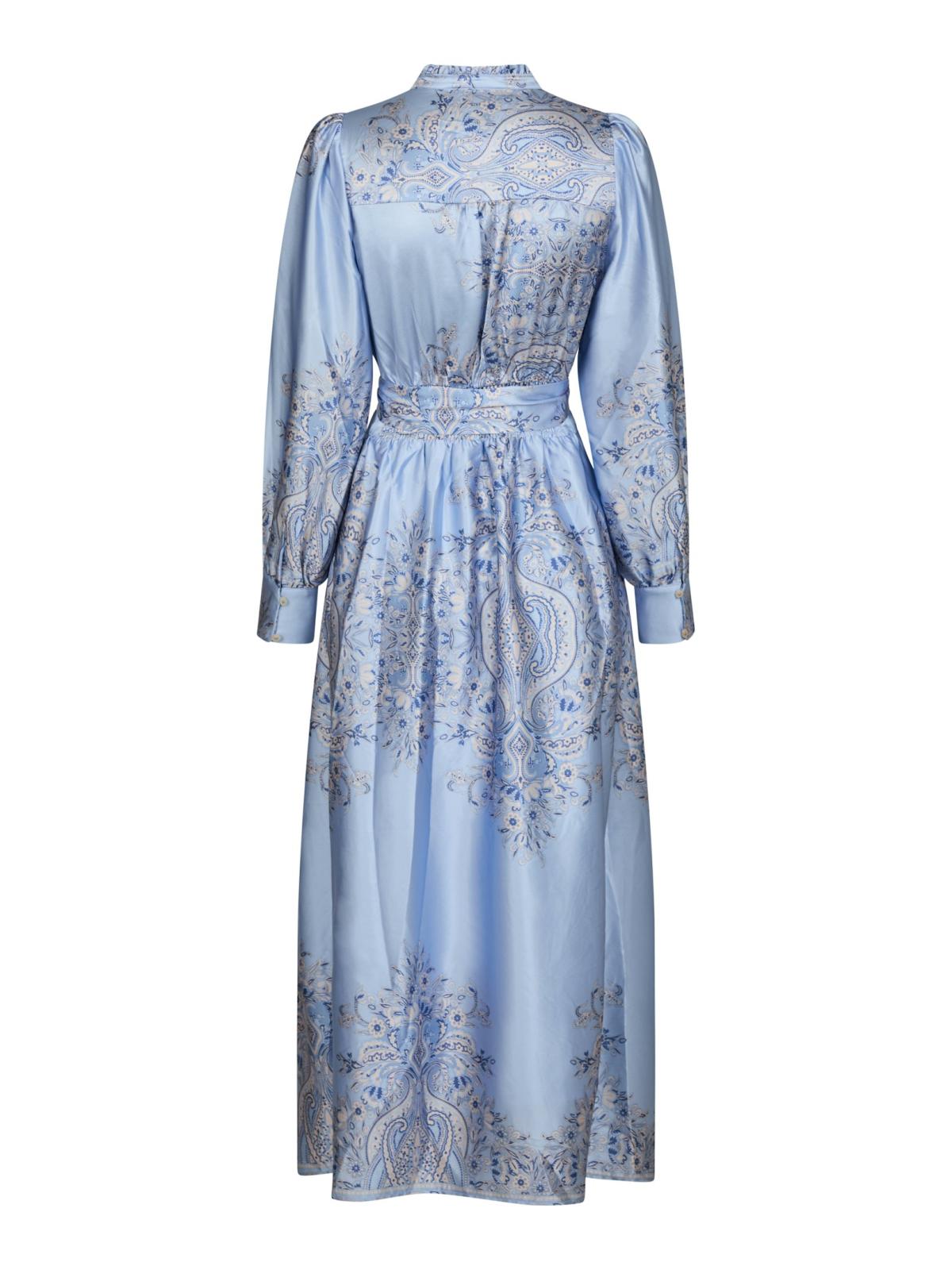 Nova Paisley Border Dress-Kjole-Neo Noir-Aandahls