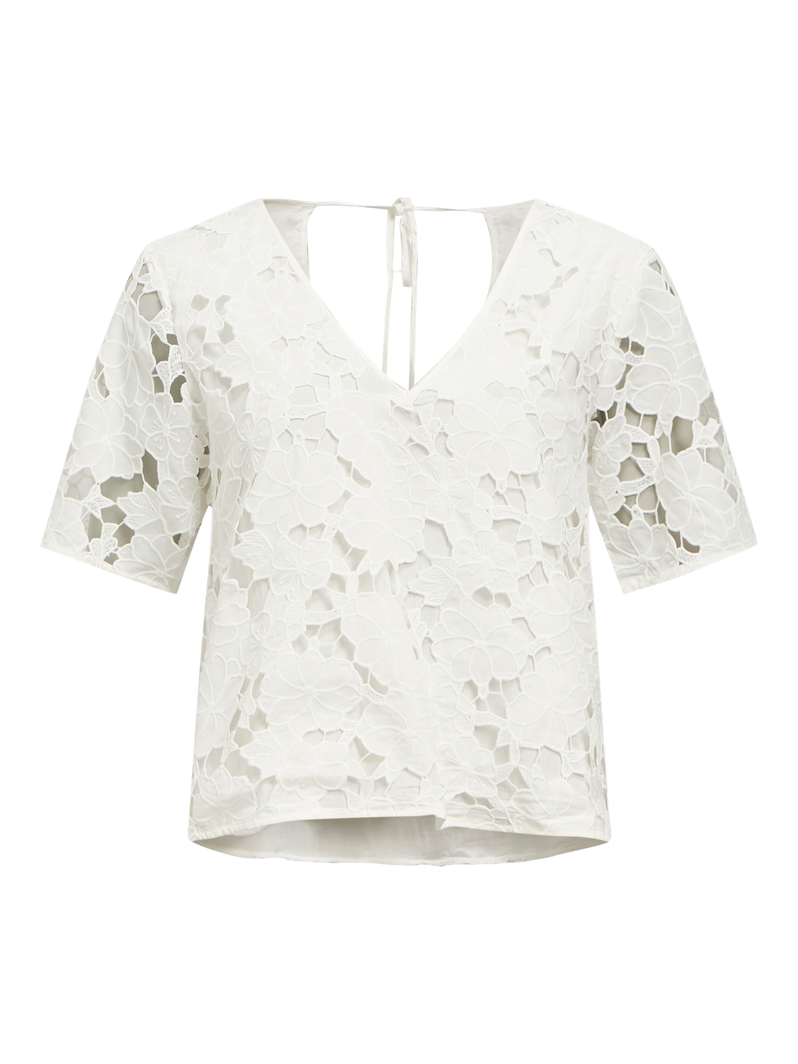 OBJNELLIE RE S/S V-NECK TOP 138-Overdel-Object Collectors Item-Aandahls