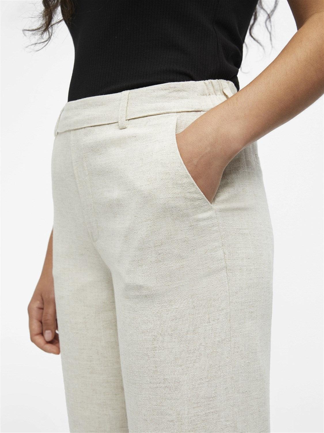 OBJSANNE ALINE WIDE PANT NOOS-Bukser-Object Collectors Item-Aandahls