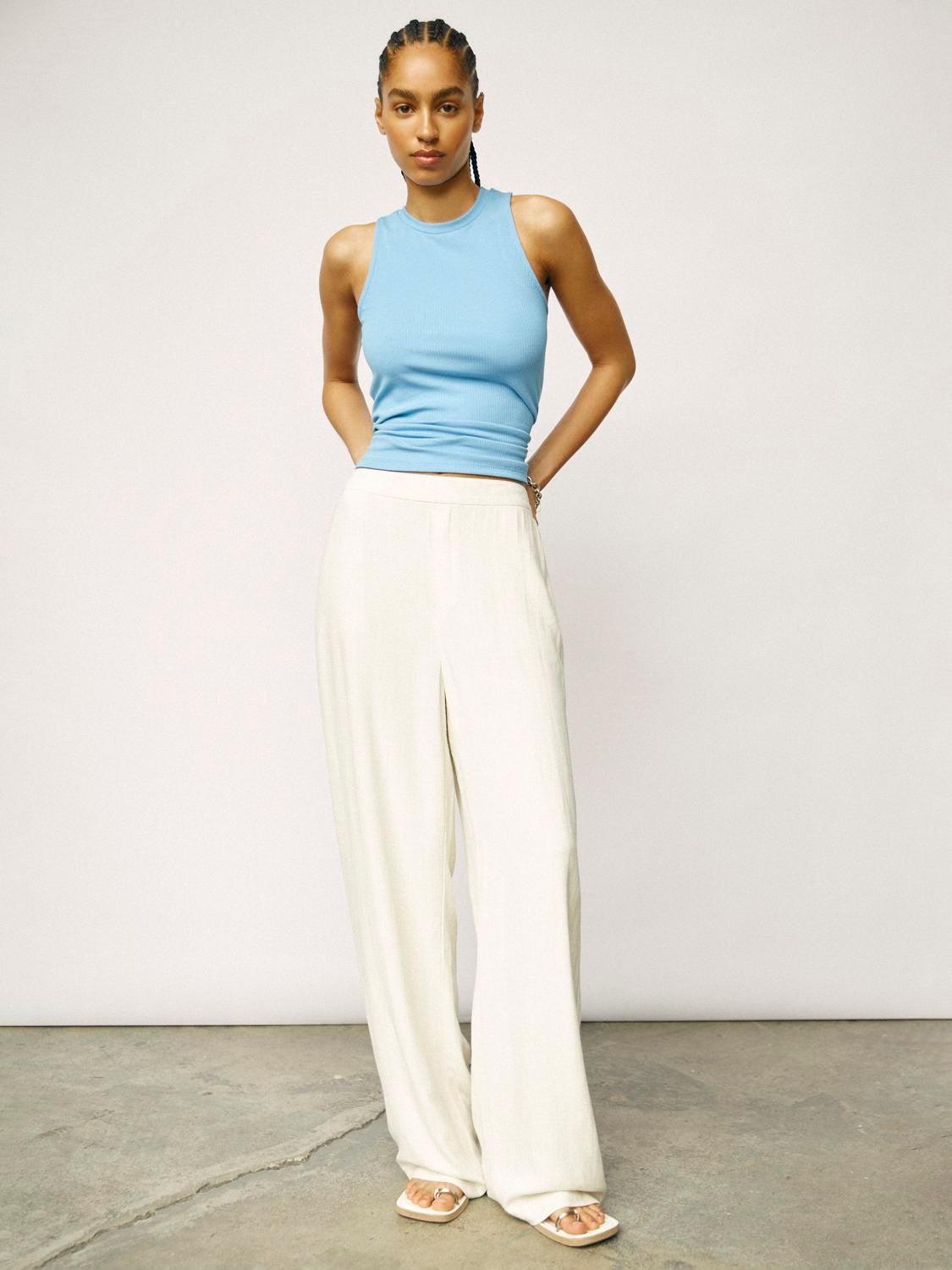 OBJSANNE ALINE WIDE PANT NOOS-Bukser-Object Collectors Item-Aandahls