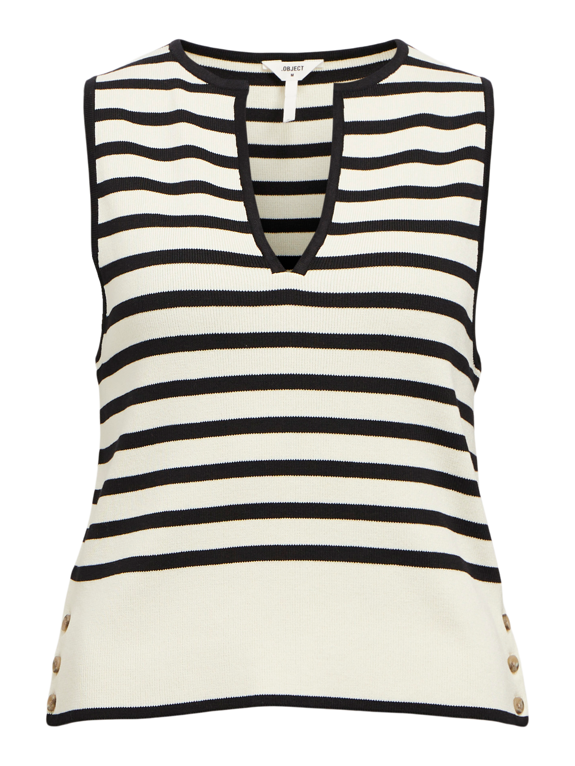 OBJVIVA RE S/L KNIT TOP 138-Genser-OBJECT-Aandahls