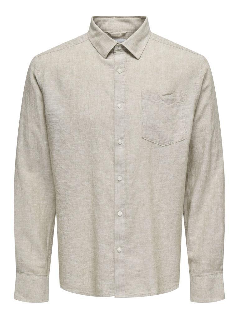 ONSCAIDEN LIFE REG LS 1 PKT SHIRT NOOS-Skjorter-Only & Sons-Aandahls