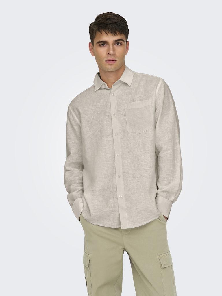 ONSCAIDEN LIFE REG LS 1 PKT SHIRT NOOS-Skjorter-Only & Sons-Aandahls