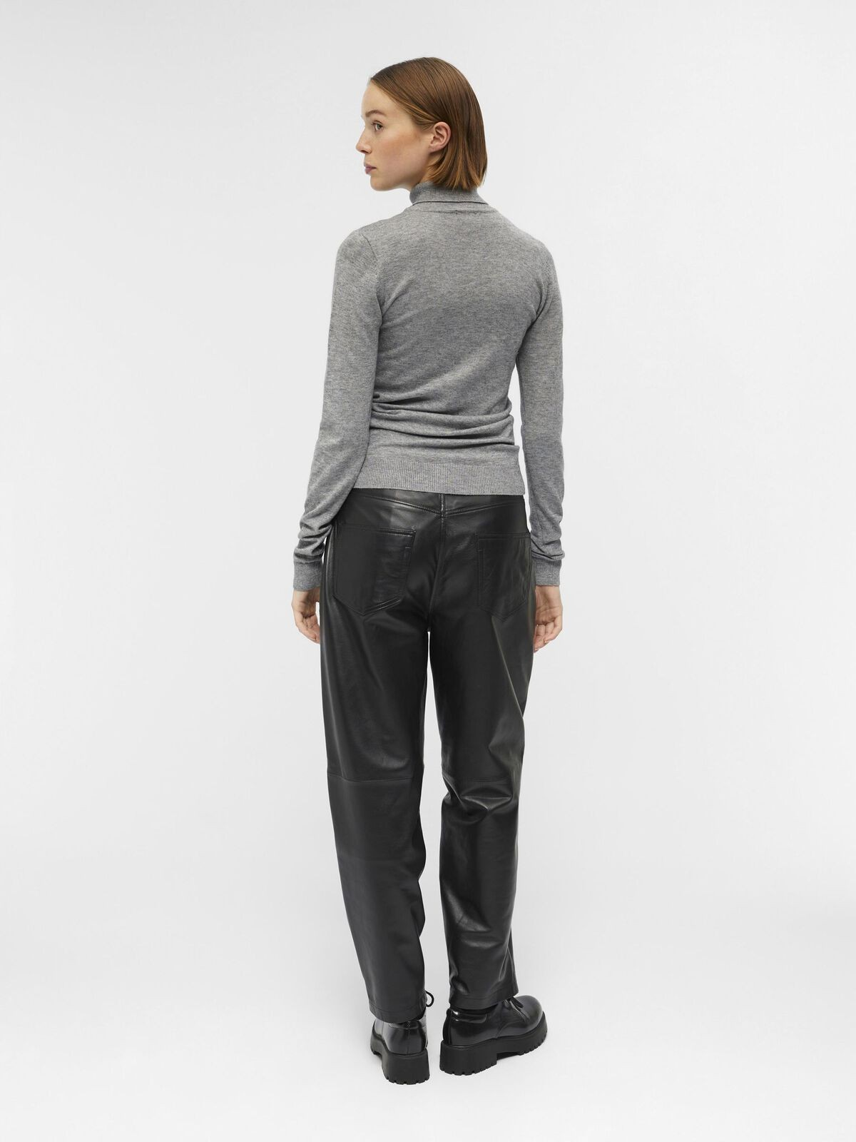 Objhess L/S Rollneck Knit Pullover-Genser-Object Collectors Item-Aandahls