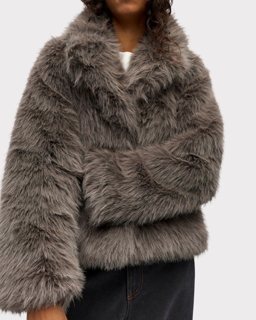Objisadora L/s Lo Hairy Coat 141-Yttertøy-OBJECT-Aandahls