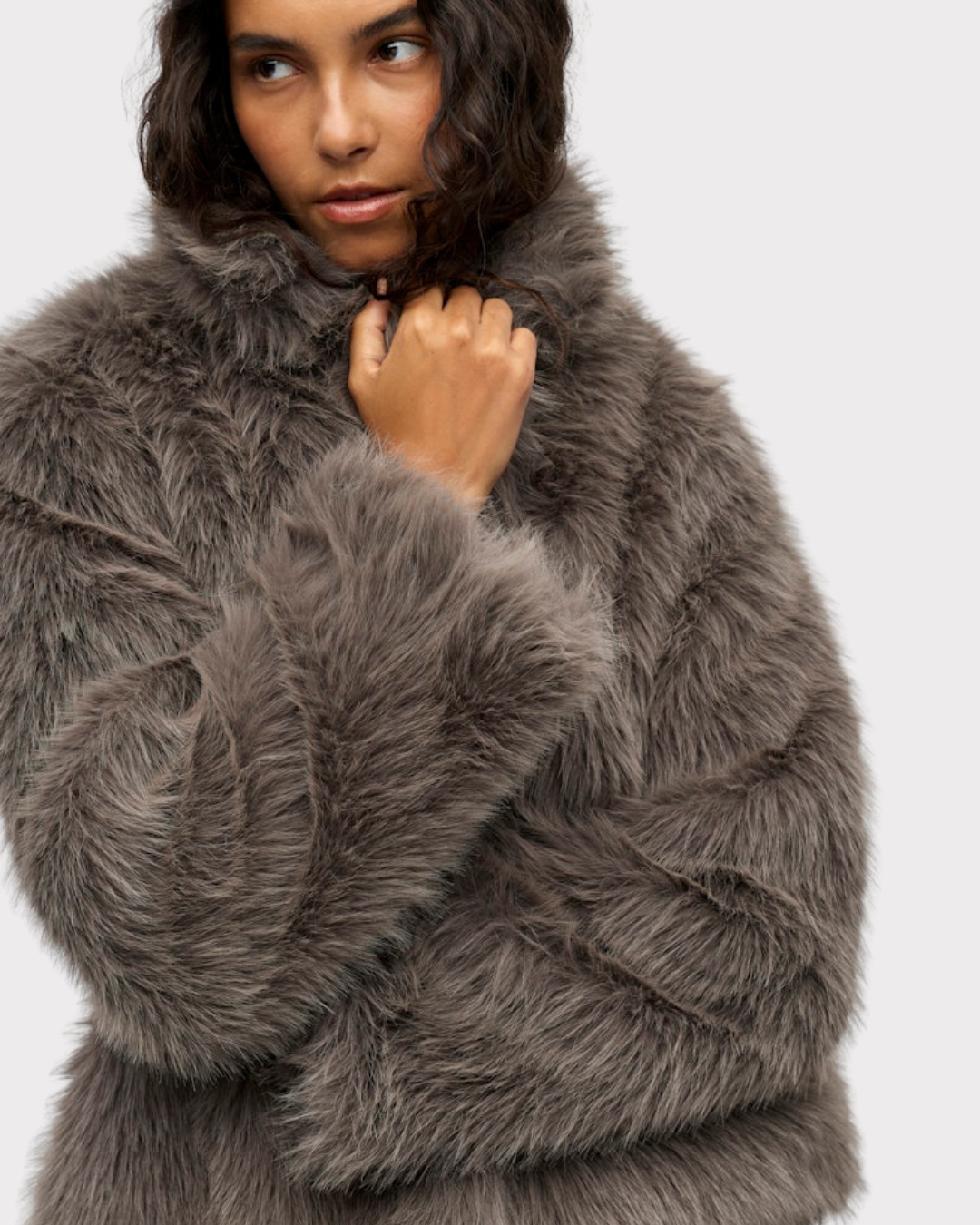 Objisadora L/s Lo Hairy Coat 141-Yttertøy-OBJECT-Aandahls