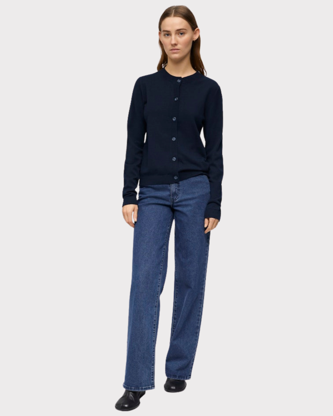 Objthess L/s Short Cardigan Noos-Genser-OBJECT-Aandahls