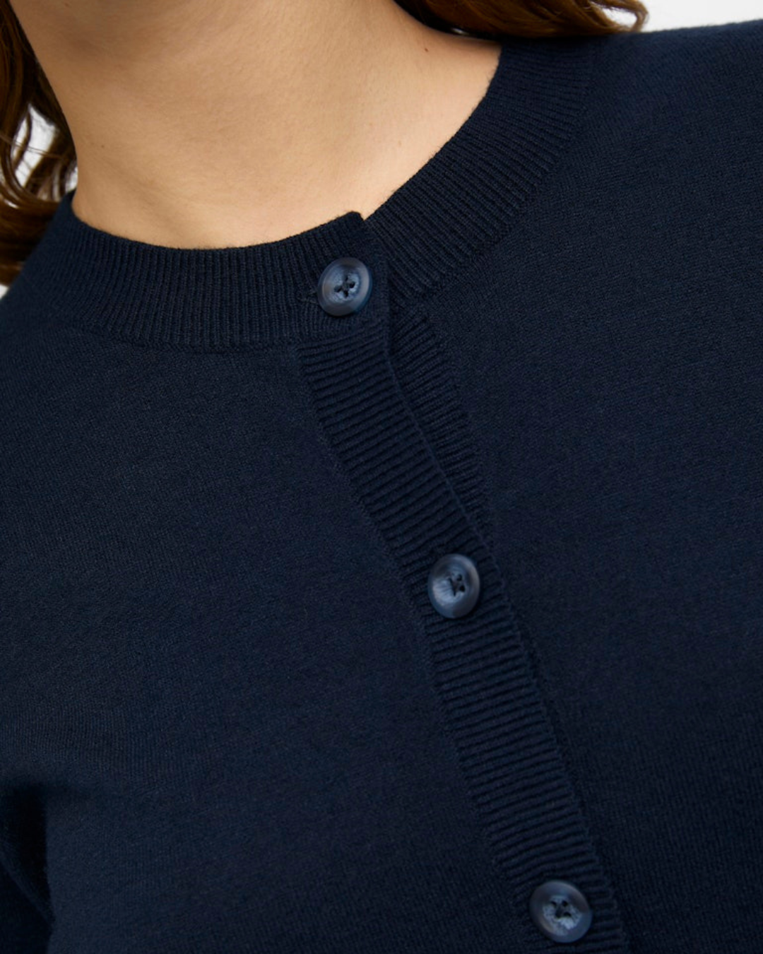 Objthess L/s Short Cardigan Noos-Genser-OBJECT-Aandahls