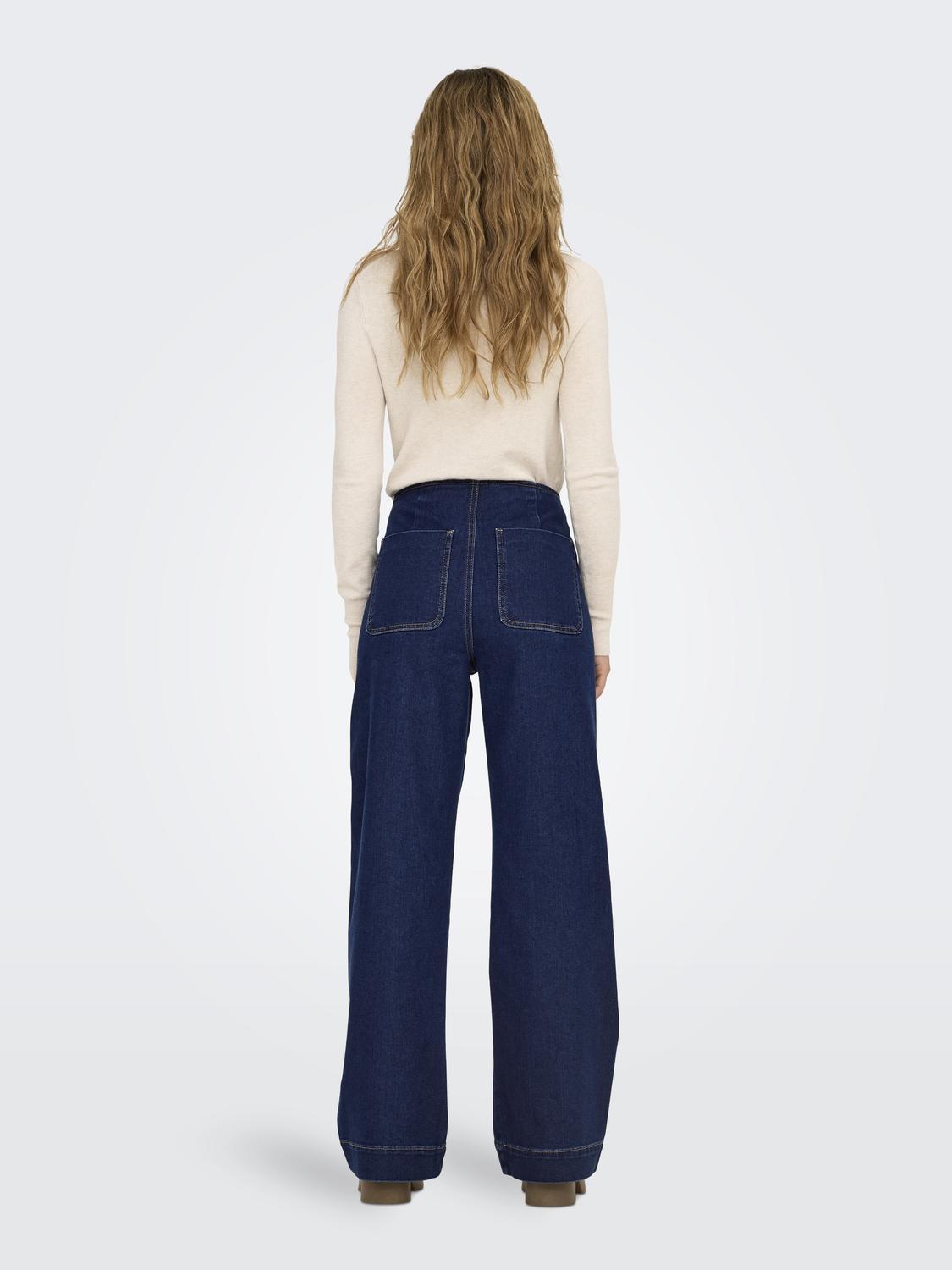 Onlmadeline Hw Wd Pocket Dnm Gua113 Noos-Jeans-ONLY-Aandahls
