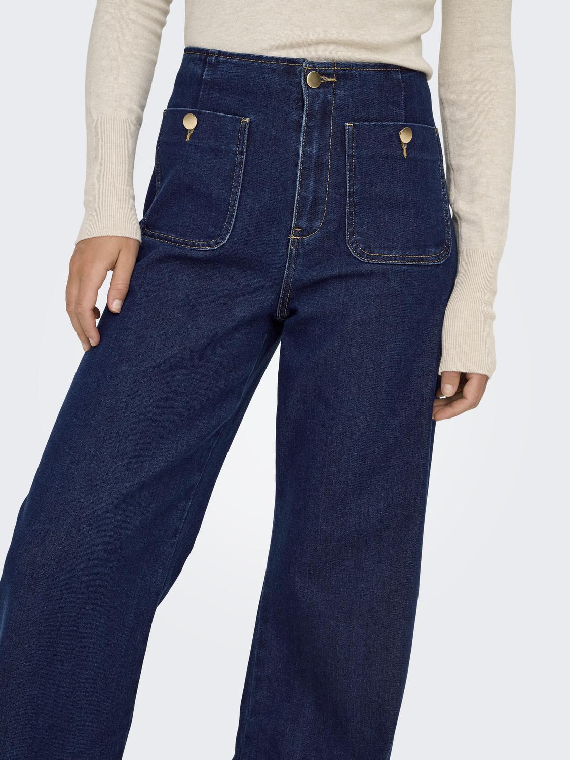 Onlmadeline Hw Wd Pocket Dnm Gua113 Noos-Jeans-ONLY-Aandahls