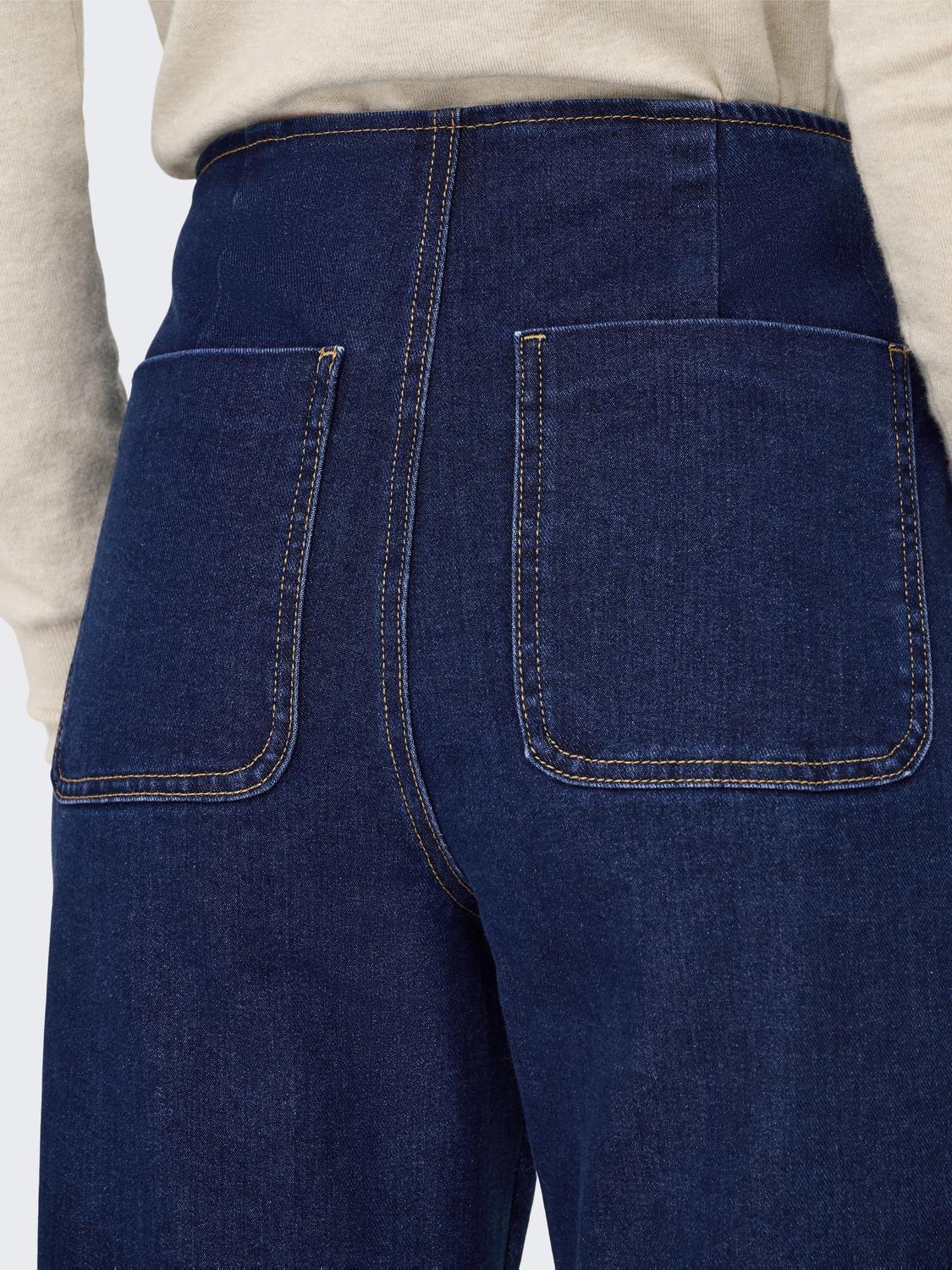 Onlmadeline Hw Wd Pocket Dnm Gua113 Noos-Jeans-ONLY-Aandahls
