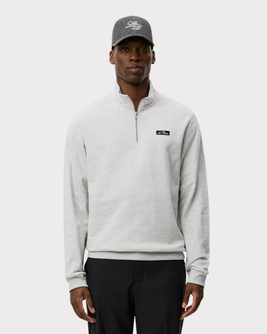 Patch Half-Zip Sweatshirt-Genser-Les Deux-Aandahls