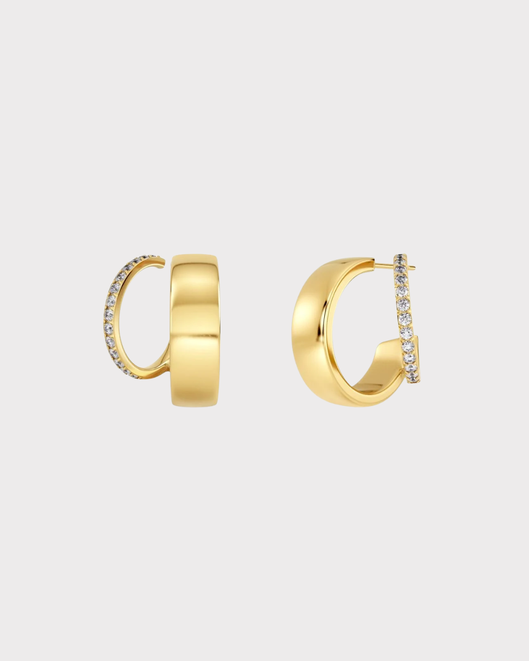 Pliè Hoops Double Gold-Smykke-Edblad-Aandahls