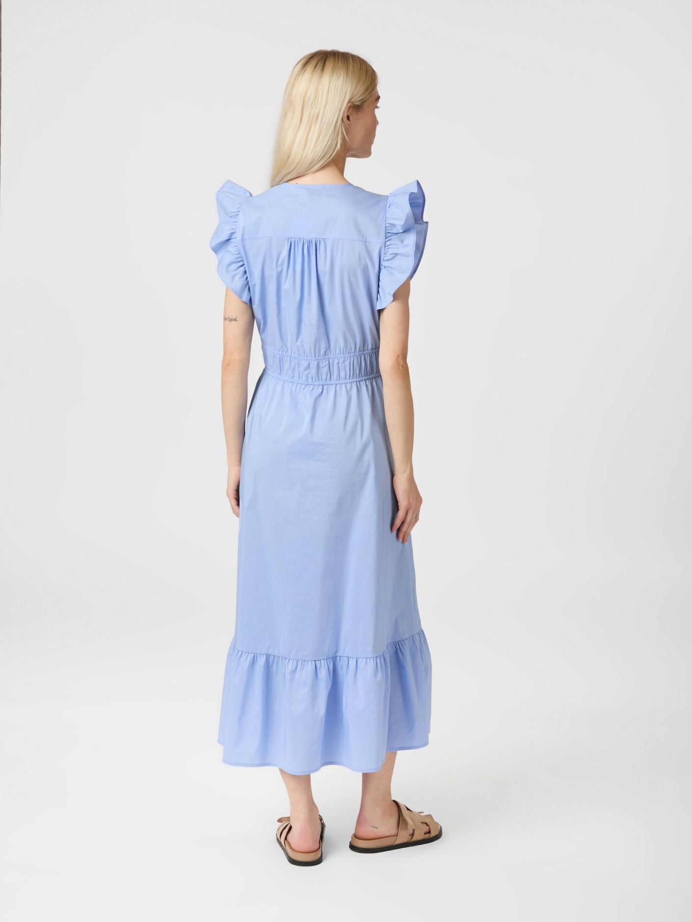 Pollana Poplin Dress-Kjole-Neo Noir-Aandahls