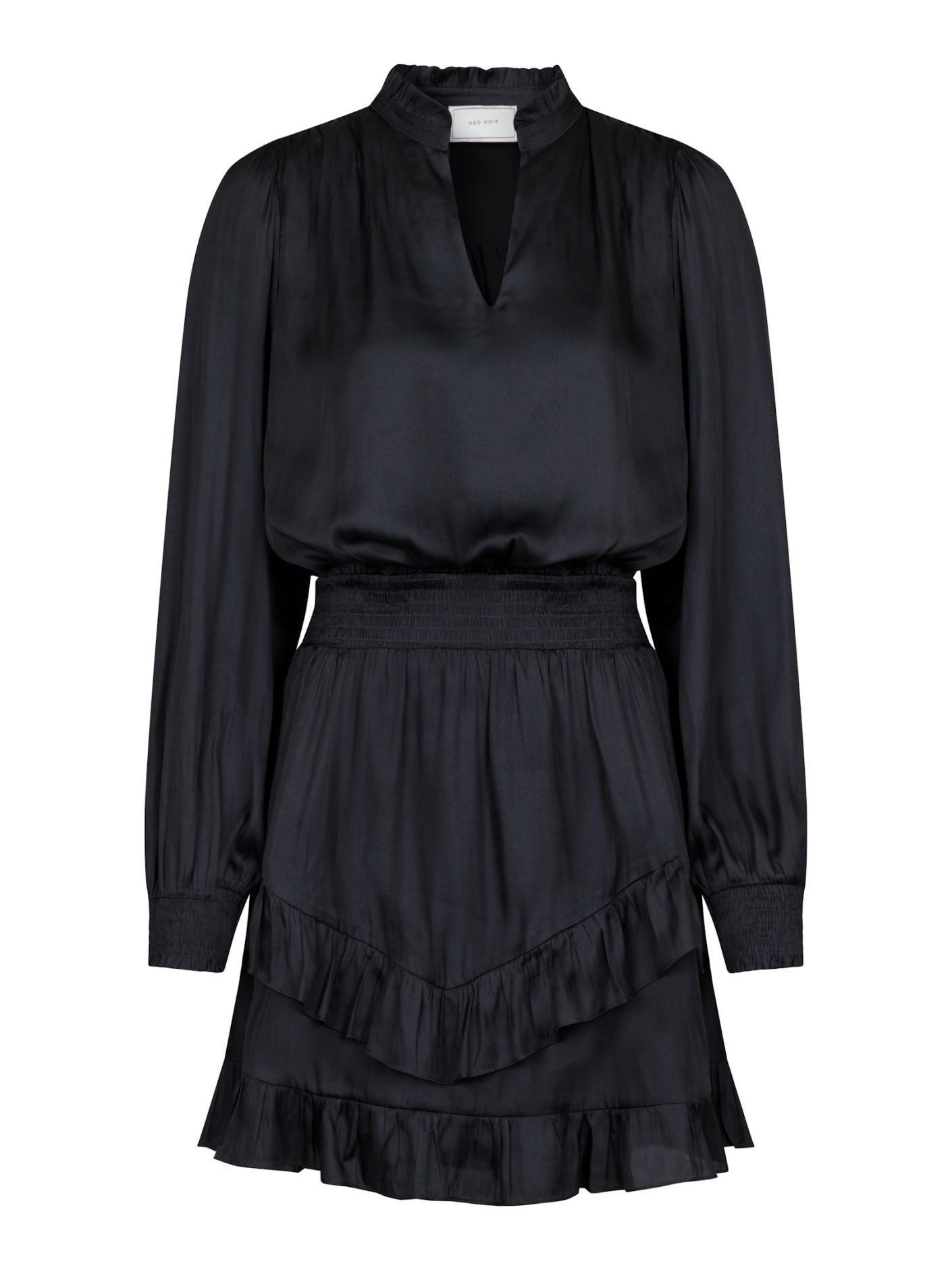 Porto Satin Dress-Kjole-Neo Noir-Aandahls