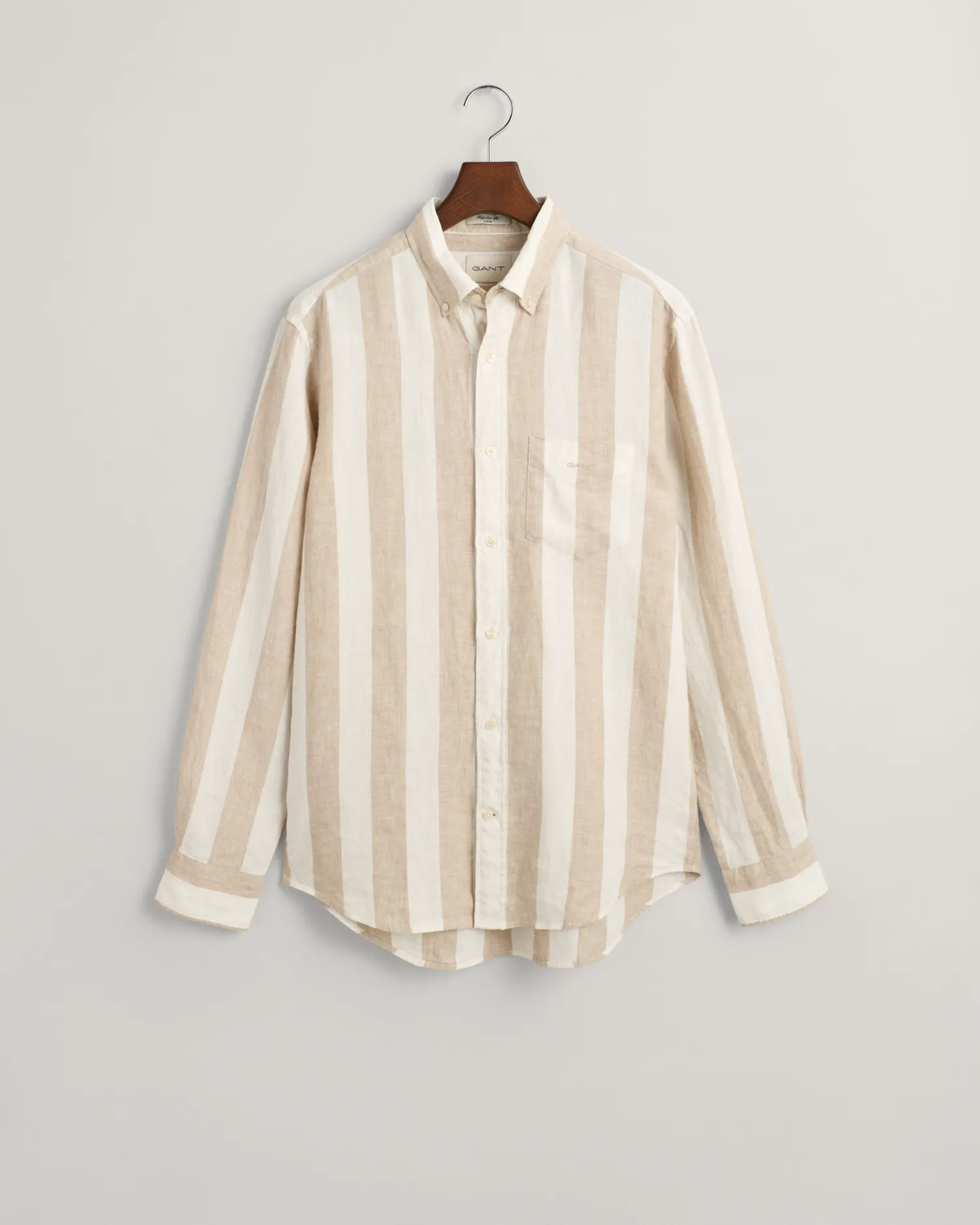 REG BOLD STRIPE LINEN SHIRT-Skjorter-Gant-Aandahls
