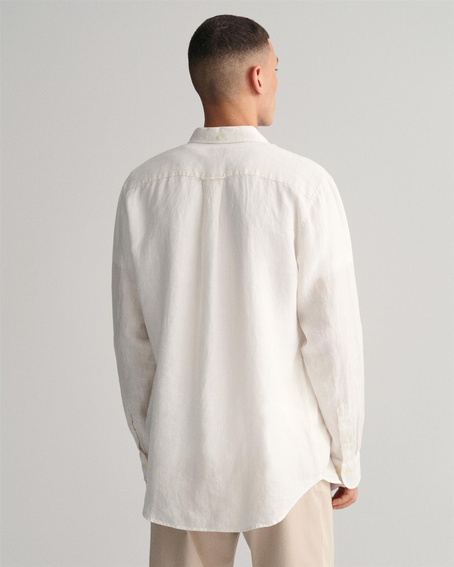 REG LINEN SHIRT-Skjorter-Gant-Aandahls