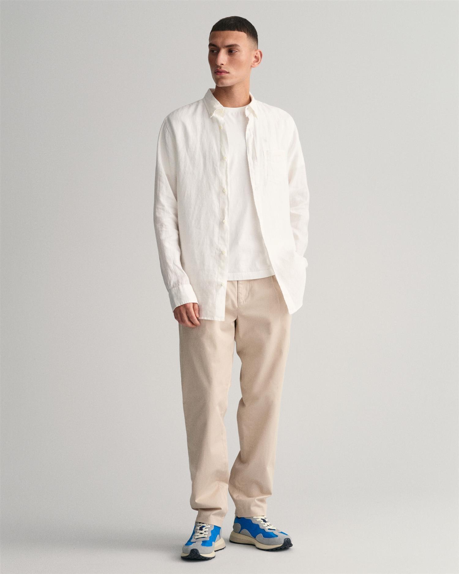 REG LINEN SHIRT-Skjorter-Gant-Aandahls