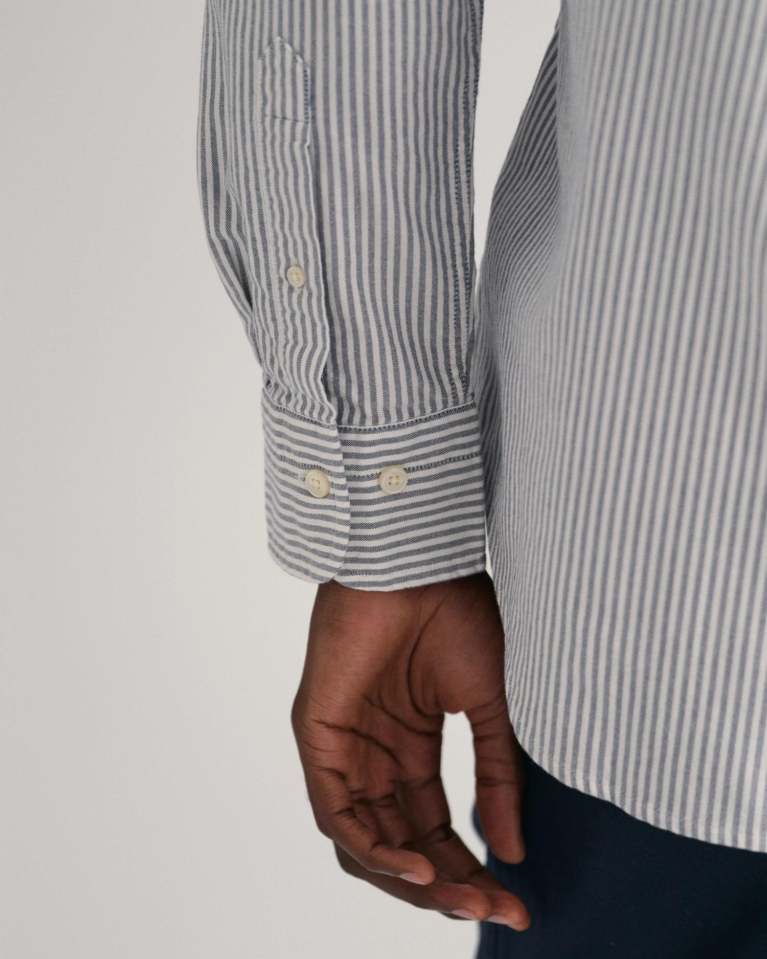 REG OXFORD BANKER STRIPE SHIRT-Skjorter-Gant-Aandahls