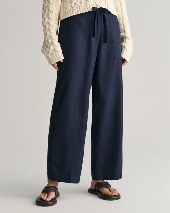 REL tie waist pants-Bukser-Gant-Aandahls
