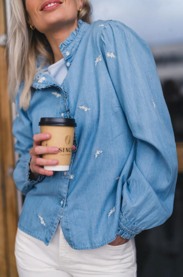 Rauspernille Shirt EMB-Skjorte-Raus-Aandahls