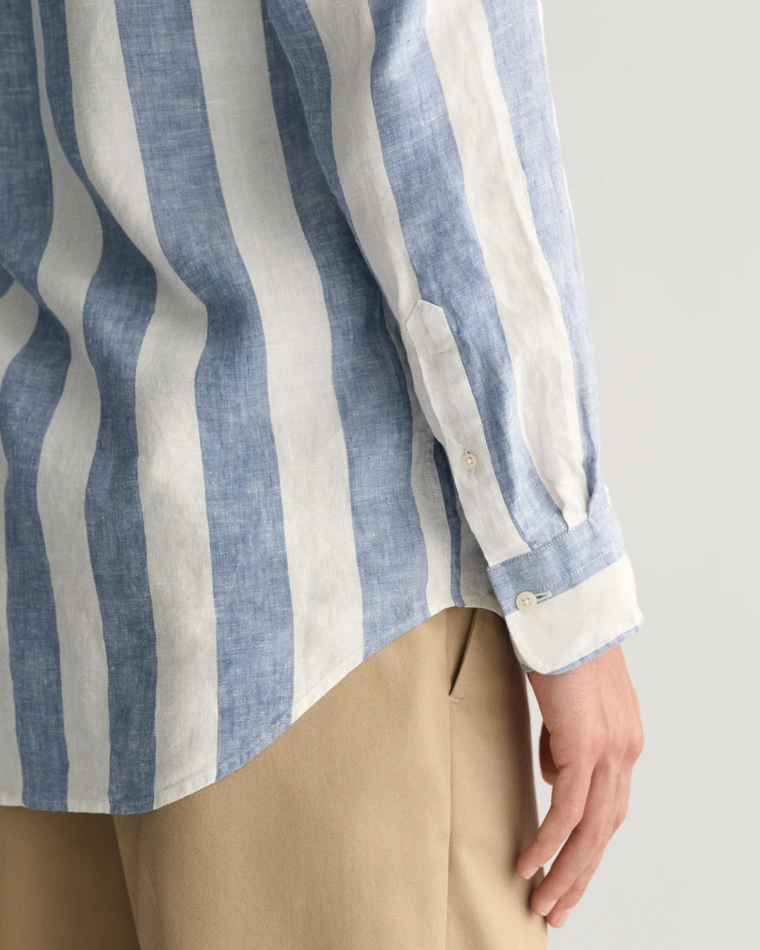 Reg Bold Stripe Linen Shirt-Skjorter-Gant-Aandahls