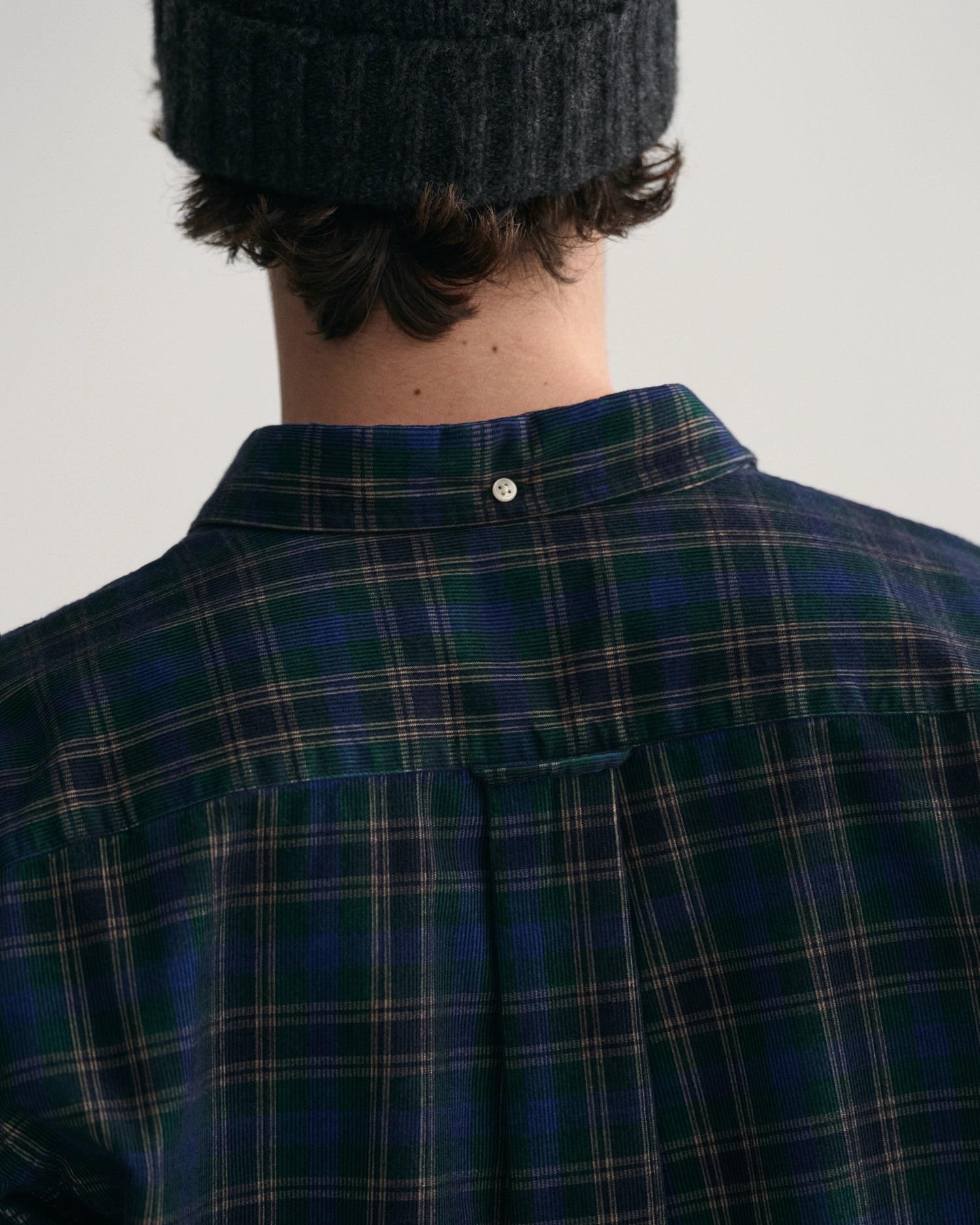Reg Cord Check Shirt-Skjorter-Gant-Aandahls