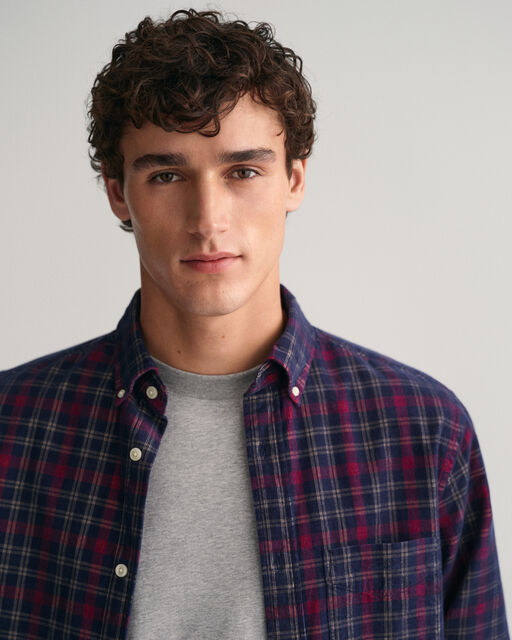 Reg Cord Check Shirt-Skjorter-Gant-Aandahls