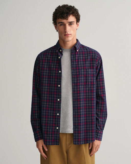 Reg Cord Check Shirt-Skjorter-Gant-Aandahls