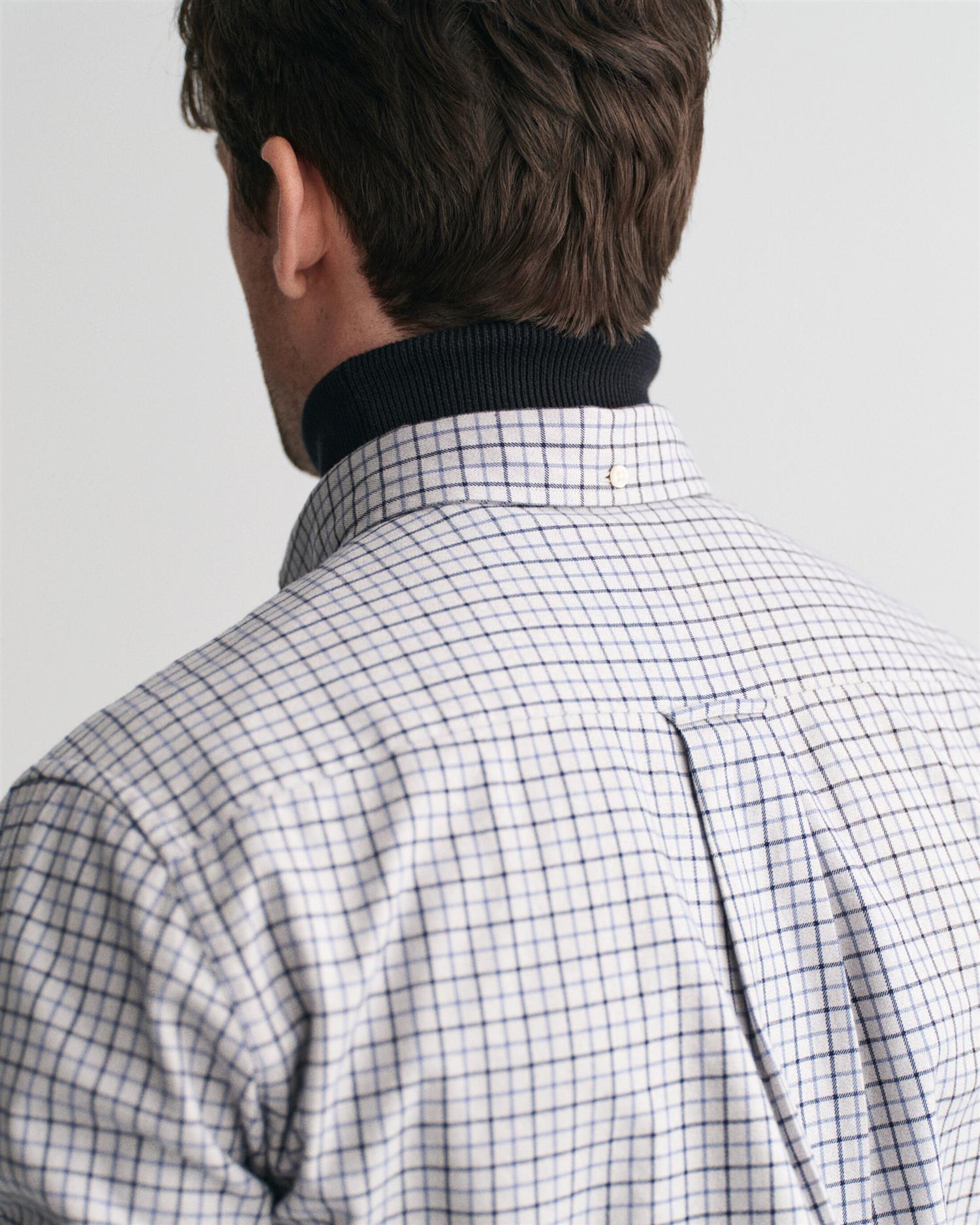 Reg Jaspe Tattersall Shirt-Skjorter-Gant-Aandahls