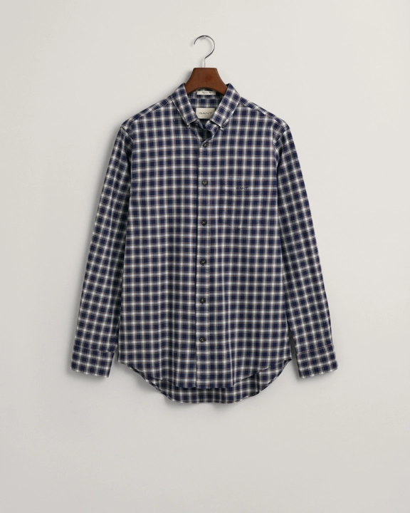 Reg Micro Tartan Flannel Shirt-Skjorter-Gant-Aandahls
