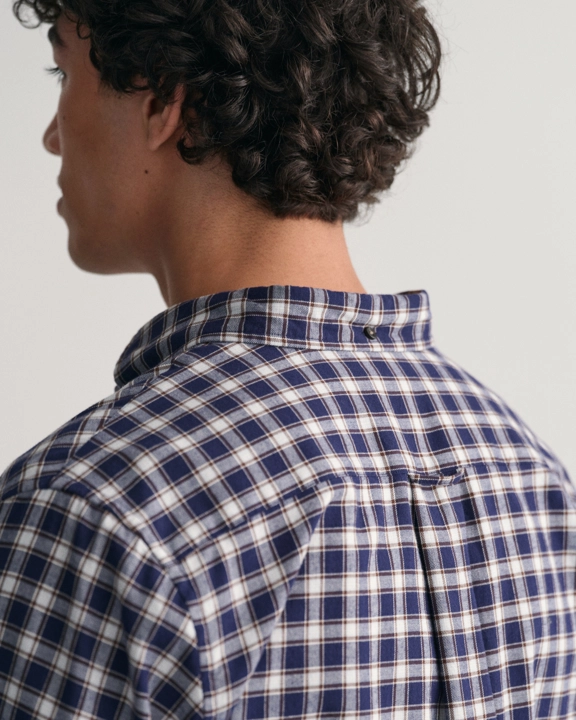 Reg Micro Tartan Flannel Shirt-Skjorter-Gant-Aandahls