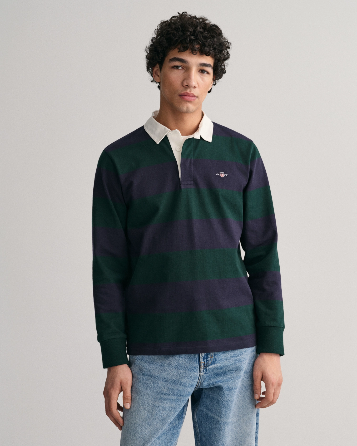 Reg Shield Barstripe Heavy Rugger-Sweat-Gant-Aandahls