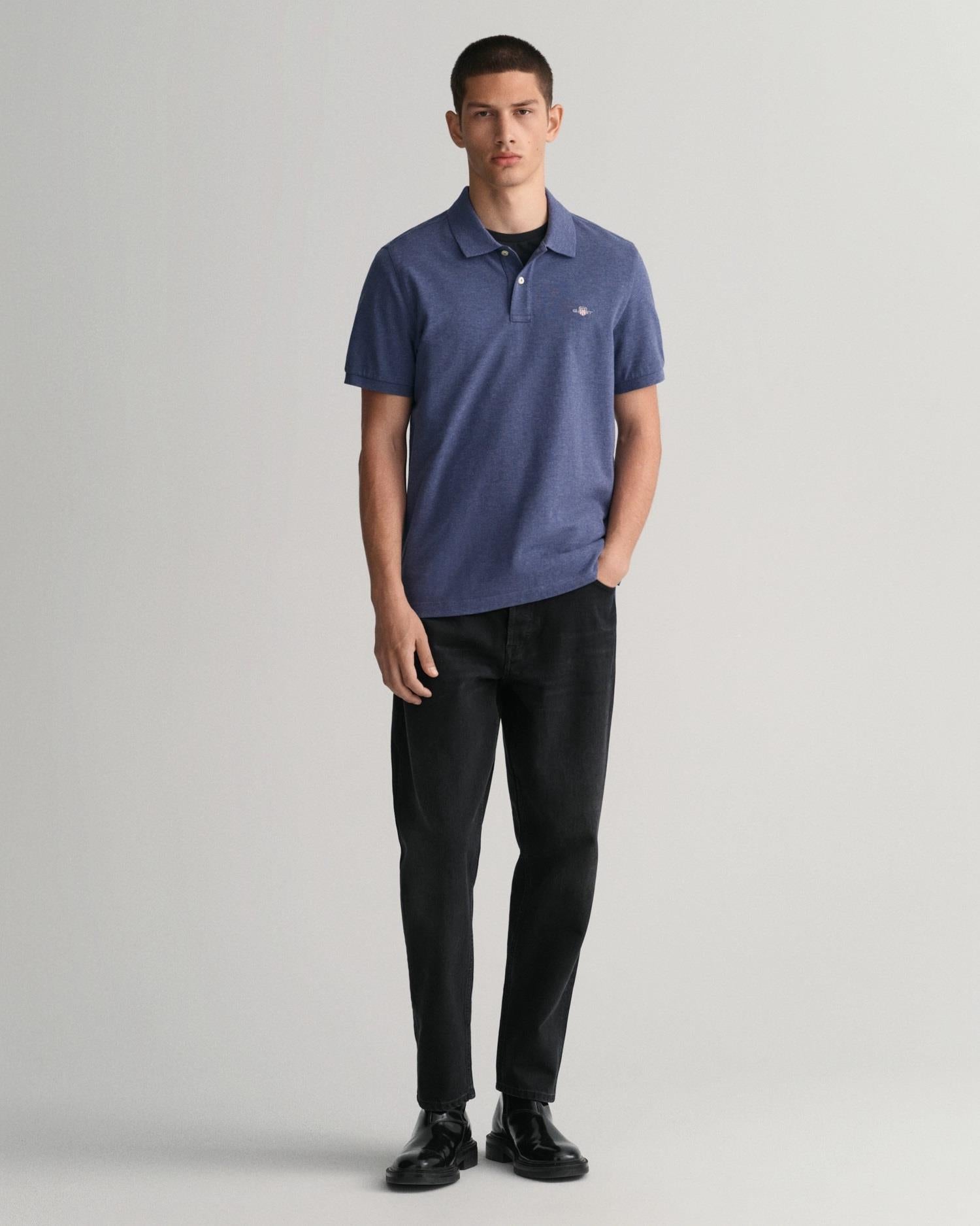Reg Shield SS Pique Polo-T-shirt-Gant-Aandahls